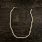 Hawaiian Puka Shell Tropical Jewelry Necklace 14    With Tan Bead Necklace