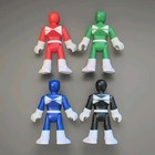 4 Bandai Mighty Morphin Power Rangers 3  Action Figures Red Blue Green Black 