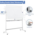 Large Magnetic Mobile Whiteboard 72 x40   Rolling Double Sided Stand Whiteboa   