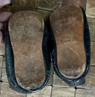 Antique Pair Of Doll Or Leather Baby Shoes So Precious