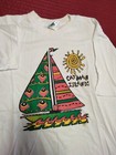 Crew Neck T Shirt large Size W  Cayman Island Logo  Very Soft 
