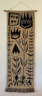 Mid-century Modern Vintage Scandinavian Reversible Wall Hanging Textile Tapestry