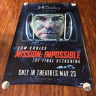 Tom Cruise Mission Impossible Tfr Dolby 2025 Bus Stop Orig movie Poster 48x70i