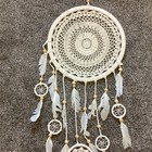 Native American Style Xl Dream Catcher Ornate With Feathers   Beads Handmade