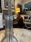 Vintage French 4 Chamber Glass Liqueur Decanter Bottle Mid Century 12 