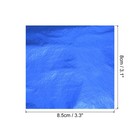 100pcs Foil Sheet Blue Leaf Papers 3 3 X 3 1inch For Art Decoration