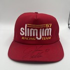 Vintage Nascar Slim Jim Racing Team  57 Jason Keller Trucker Snapback Hat Usa