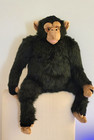 Stuffed Animal Plush Monkey Primate Chimpanzee Large Black Toy Chimp Pet