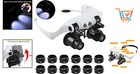 Lightweight 8x Magnifier With Led  Adjustable Lenses For Crafting Precision