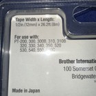 Brother Tz-231 P-touch 1 2  Label Tape Black Print On White - Sealed New
