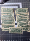 Lot Of 21 1976  2 Mixed Districts Bicentennial Two Dollar Bills