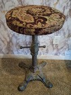 Antique 1920s Cast Iron Bar Stool 