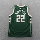 Nike Milwaukee Bucks Khris Middleton 22 Youth Large 14 16 Icon Jersey Green New
