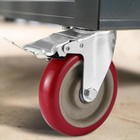 8 Pack Heavy Duty 4 Inch Caster Polyurethane Wheels W  Brake Swivel Top Plate Us