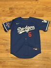 Freddie Freeman  5 Los Angeles Dodgers Blue Jersey Stitched Youth Medium Jersey