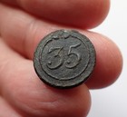 A Very Nice French Napoleonic Wars 35th  Regiment Military Army Button - France 