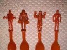 1960 s Zoo Piks I-scream Spoons Set - 4 Universal Monster Spoons