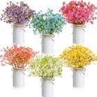 6 Set Babys Breath Artificial Flowers Centerpieces For Tables Gypsophila Faux 