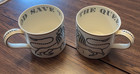 Queen Elizabeth Ii Coronation 1953 Wedgwood Richard Guyatt Set Of Two Mugs