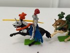 Vintage 1971 Britains Ltd Deetail Toy Soldier Medieval Knights Horses Lot  1