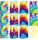 36pcs Party Favor Bags  Tie Dye Gift Bags  Treat Bags With Stickers Stylish 4 7 