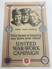 Wwi Poster   Stamp United War Work Campaign Troop Morale Ymca 1918 Interfaith