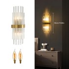 Modern Crystal Wall Sconce Golden Wall Light  Luxury Indoor Hallway Wall Lamp