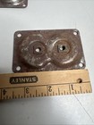 Set Of 4 Vintage Mid Century Tapered Wooden Table Leg Mounting Hardware