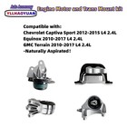 Engine Motor Mount Set 4pcs Compatible With Equinox  Terrain 2010-2017 L4 2 4   