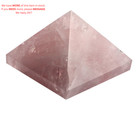 Awaken Your Kundalini Rose Quartz Pyramid 2 Inch     Taurus Libra Pink 