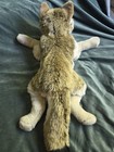 Rare Vintage Fao Schwarz Wolf Brown beige Plush Stuffed Animal Toy 27 Inches 