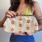 1960s Floral Embroidered Snap Clutch