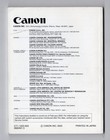 Canon Eos-1v   Eos-1v Hs Genuine  2000  Slr Camera Instruction Manual In English