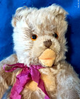 Vintage Steiff Zotty Mohair Teddy Bear With Button  22cms Tall 