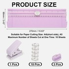 Paper Cutter Trimmer  A4 Small Portable Paper Slide Paper Slicer  Purple