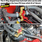 Solid Brass 5 8 Inch Heater Control Valve 4-way Automobile Heating Water Valve  