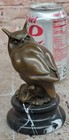 Original Milo Abstract Modern Art Owl Bird Bronze Sculpture Marble Statue Figur