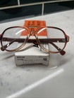 Vtg  Ao American Optical Safety Glasses Rare Red yellow Frames Non Rx W  Box Usa