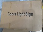 Ultra Rare Coors Light Nebraska Football Led Beer Sign   Large Version  Nib    