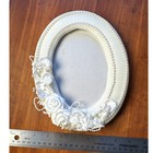 Vintage Wedding Keepsake Ivory Memory Box   Beaded Picture Frame By Savoir Vivre