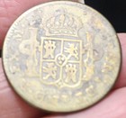 1797 Mf  mexico  2 Reales  brass  Kleeberg -contemporary Forgery ---