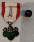 Order Of The Rising Sun 7th Class With Box And Lapel Rosette Wwii Japan Medal