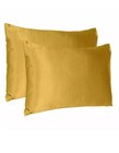 Set Of 2 Silky Satin Pillowcase Pillow Case Cushion Cover Standard 20 26in