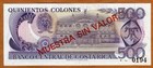Specimen  Costa Rica  500 Colones  P-249s  Unc Rare