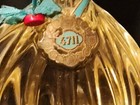  Antique Vintage 7  Crystal Glass German Maurer Wirtz 4711 Perfume Bottle Full