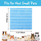 6 Pack Guinea Pig Soft Blankets Rabbit Hamster Fleece Cage Liners Bedding Mats