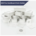 600pcs Coin Flips In 6 Sizes Cardboard Holders For Colletors 2x2