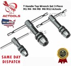 Adjustable T-handle Tap Wrench  3 Pcs Set M1-m4   M4-m8   M6-m12 Usa  Actools