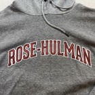 Rose-hulman Tech Gray Textured Hoodie Sweatshirt L
