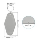 Vintage Motel Keychain  10 Pack Blank Hotel Keychains Key Tag  Gray